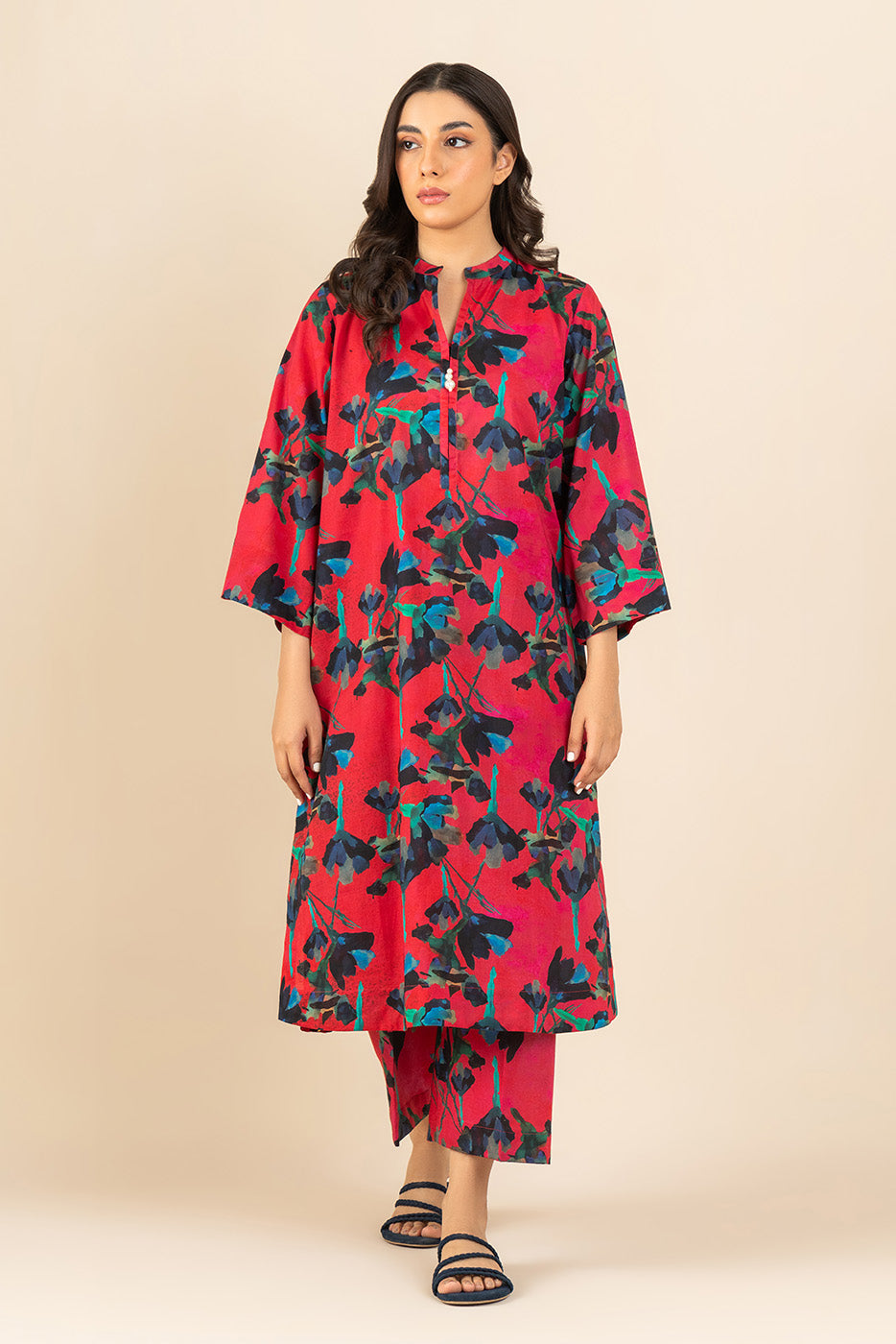 2 PIECE PRINTED LAWN SUIT (PRET)