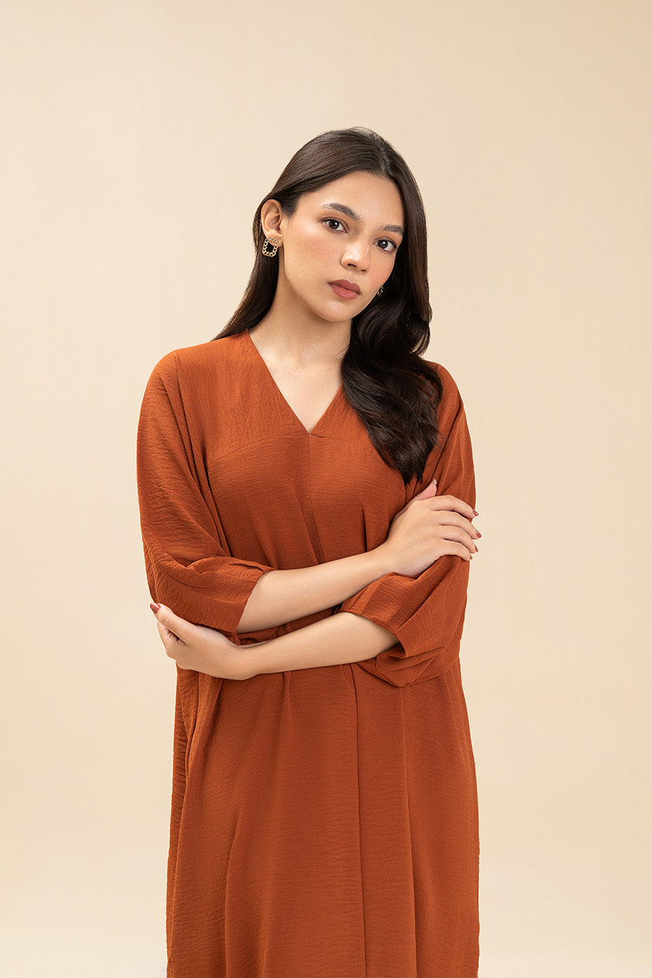 POLY CREPE DRESS (FLOW)