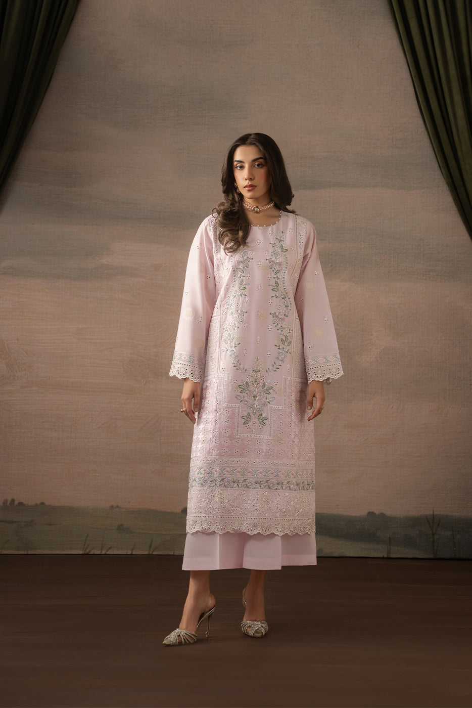 2 PIECE EMBROIDERED ZARI JACQUARD SUIT (LUXURY PRET)