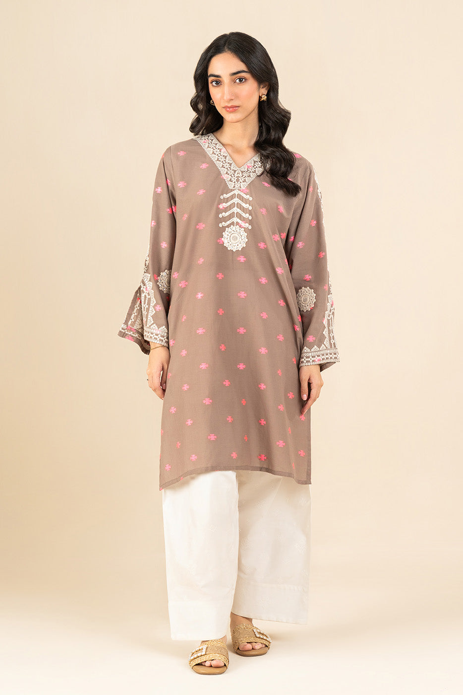 EMBROIDERED JACQUARD SHIRT (PRET) - BT1260005PR0261-MULTI-180881-8