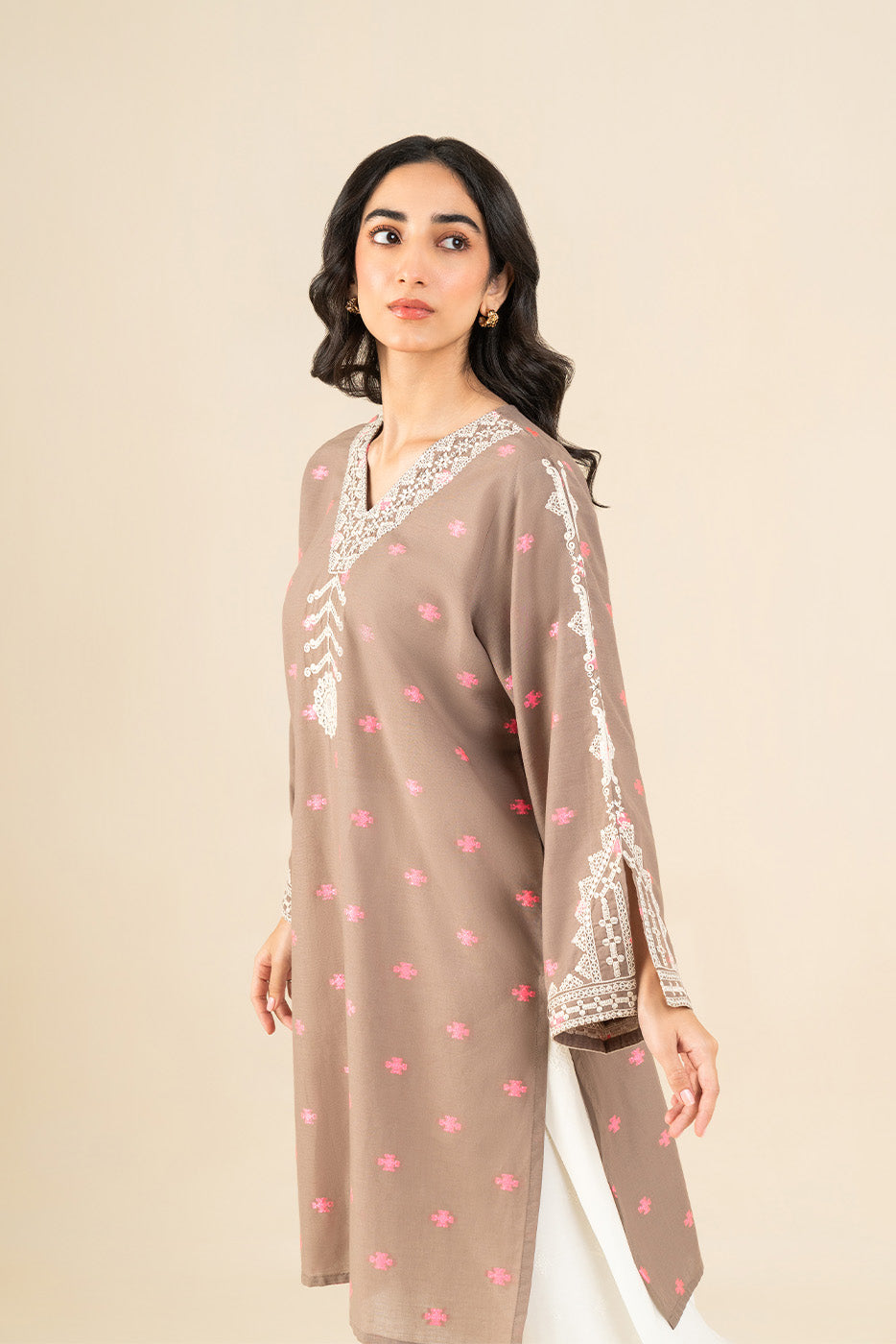 EMBROIDERED JACQUARD SHIRT (PRET) - BT1260005PR0261-MULTI-180881-8