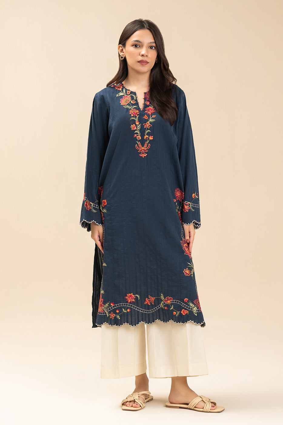 EMBROIDERED DORIA SHIRT (PRET)