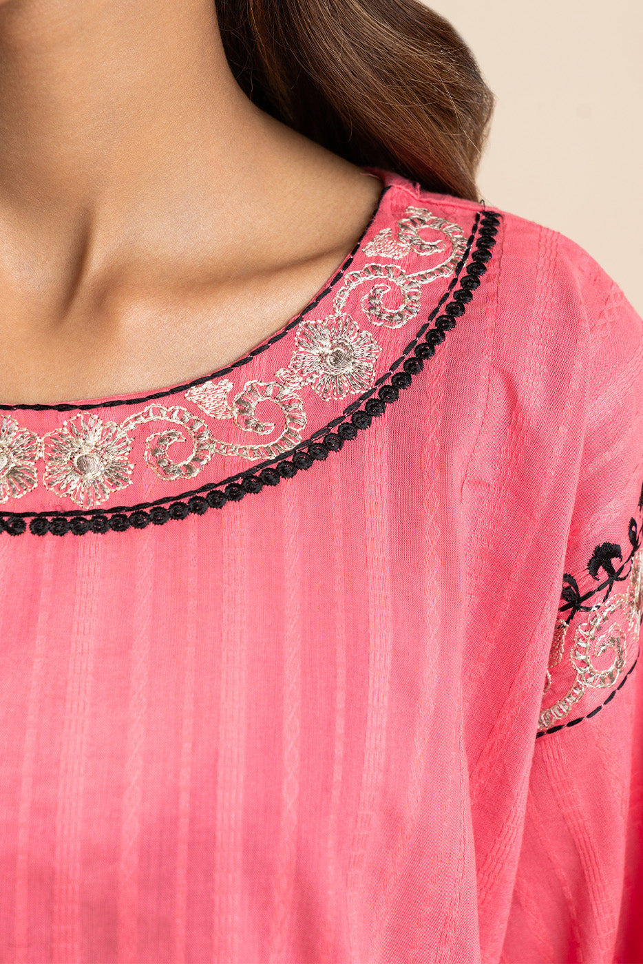 EMBROIDERED DORIA SHIRT (PRET)