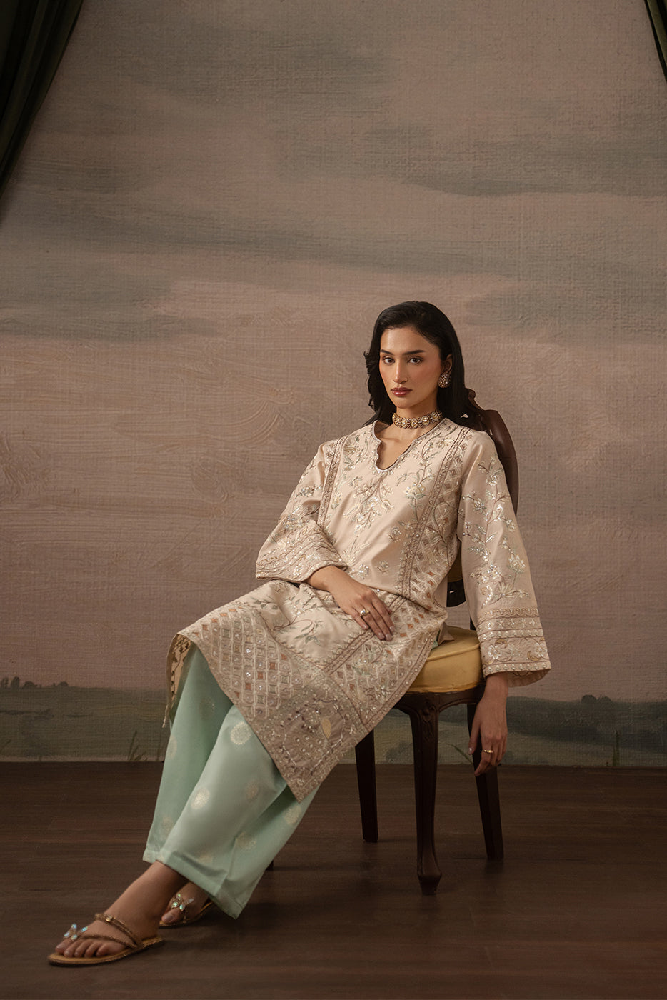 2 PIECE BASIC TWO TONE SUIT (LUXURY PRET)