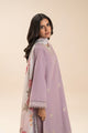2 Piece Embroidered Lawn Suit-Lavender Blossom (Unstitched)