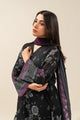 3 Piece Printed Lawn Suit-Dusty Flora (Unstitched)