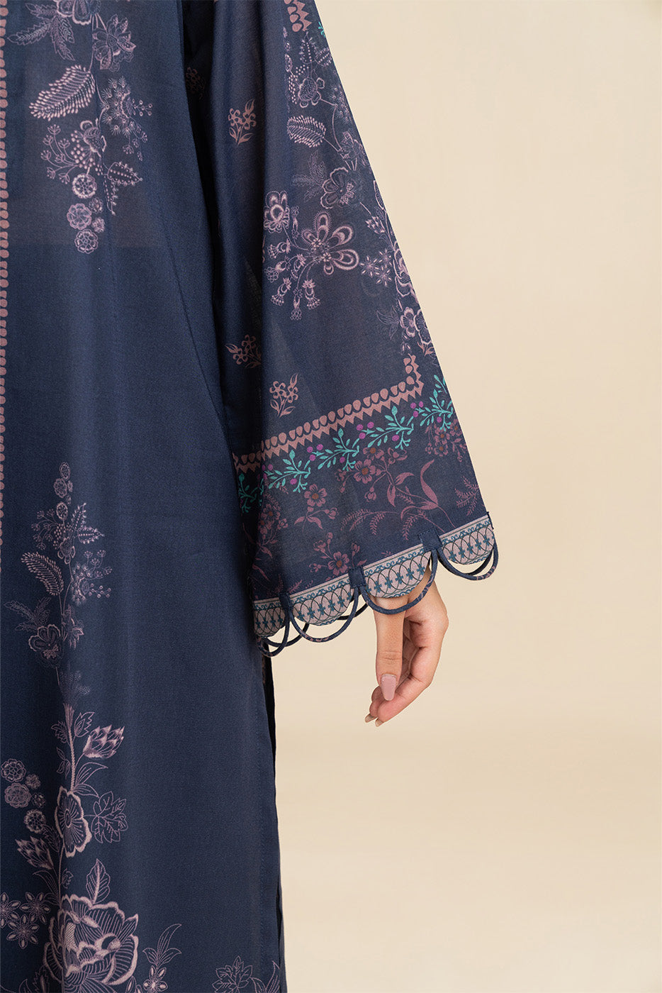 3 PIECE PRINTED LAWN SUIT-SORCERER,S GARDEN (UNSTITCHED)