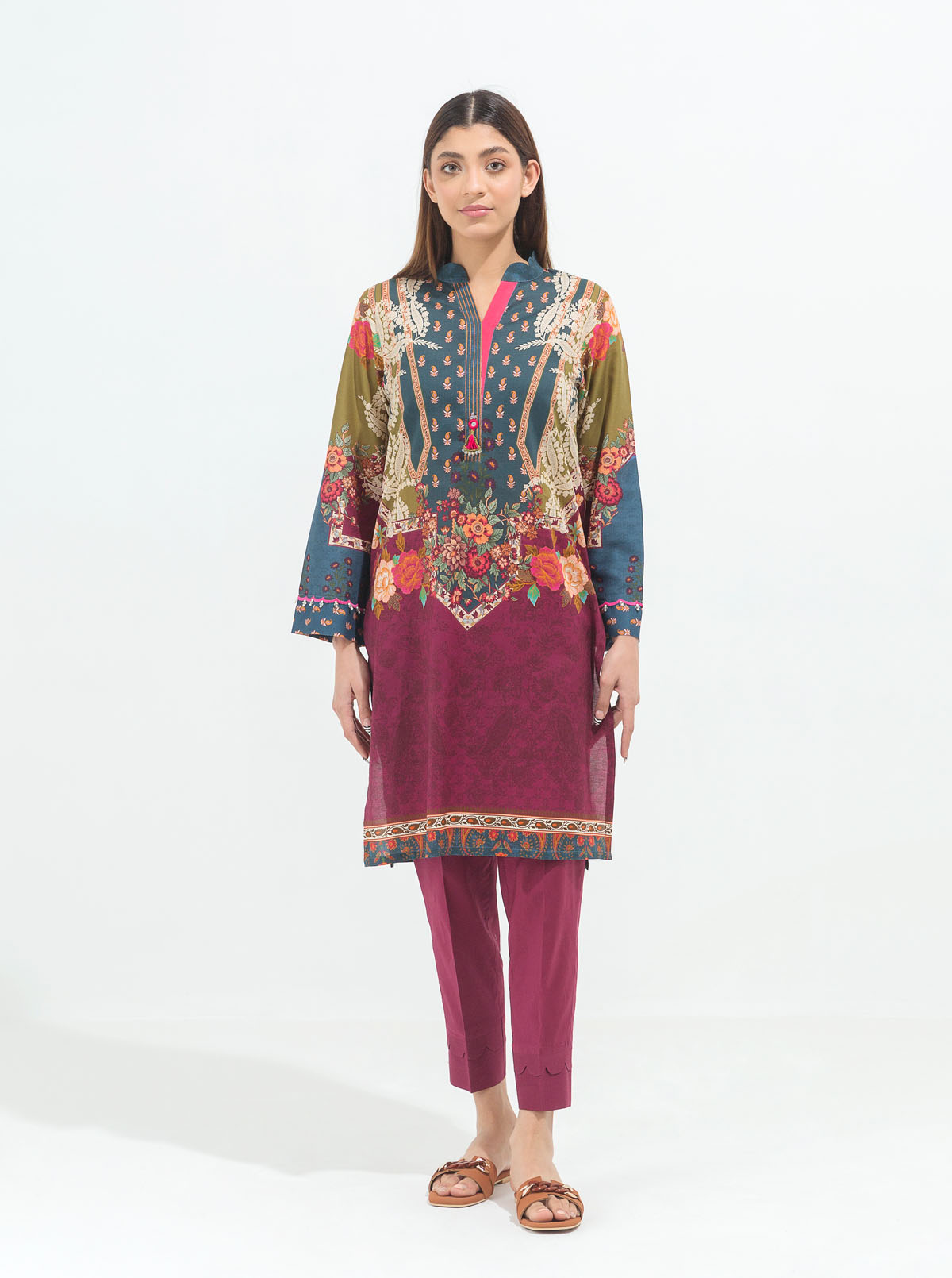 Oriental Bohemian-Printed-1P (UNSTITCHED)BT1S22U08-MULTI-2000000190350-1P