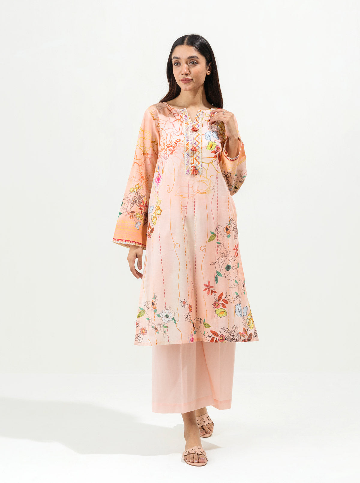 Peach Pearl-Printed-1P (UNSTITCHED)BT1S22U15-PINK-2000000189629-1P