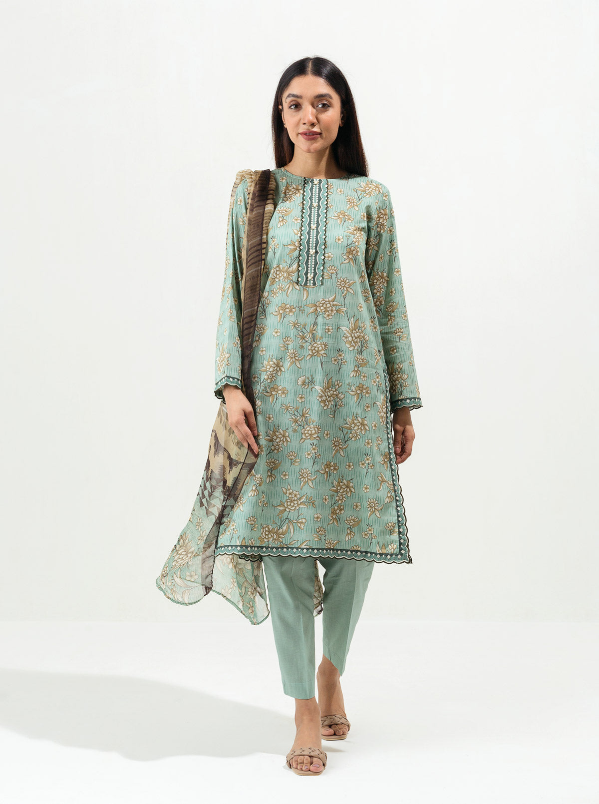 Floral Charm-Printed-2PBT1S22U20-GREEN-2000000189633-2P