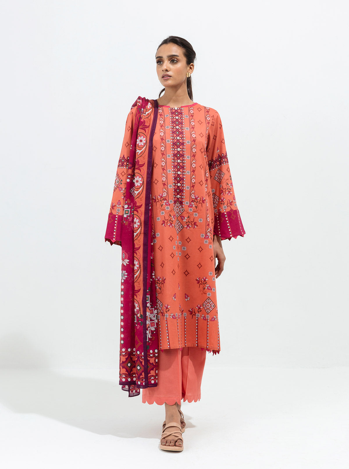 Mythic Jewel-Printed-2P (UNSTITCHED)BT1S22U33-PINK-2000000188195-2P