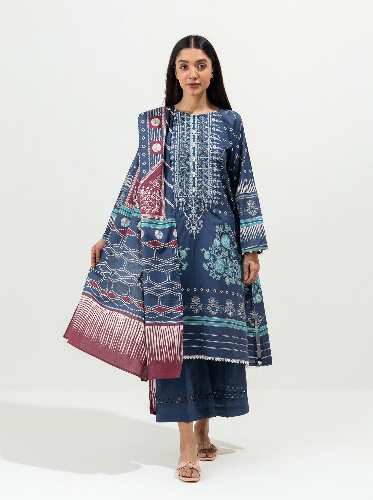 Inky Blue-Embroidered-2PBT1S22U43-BLUE-2000000189640-2P