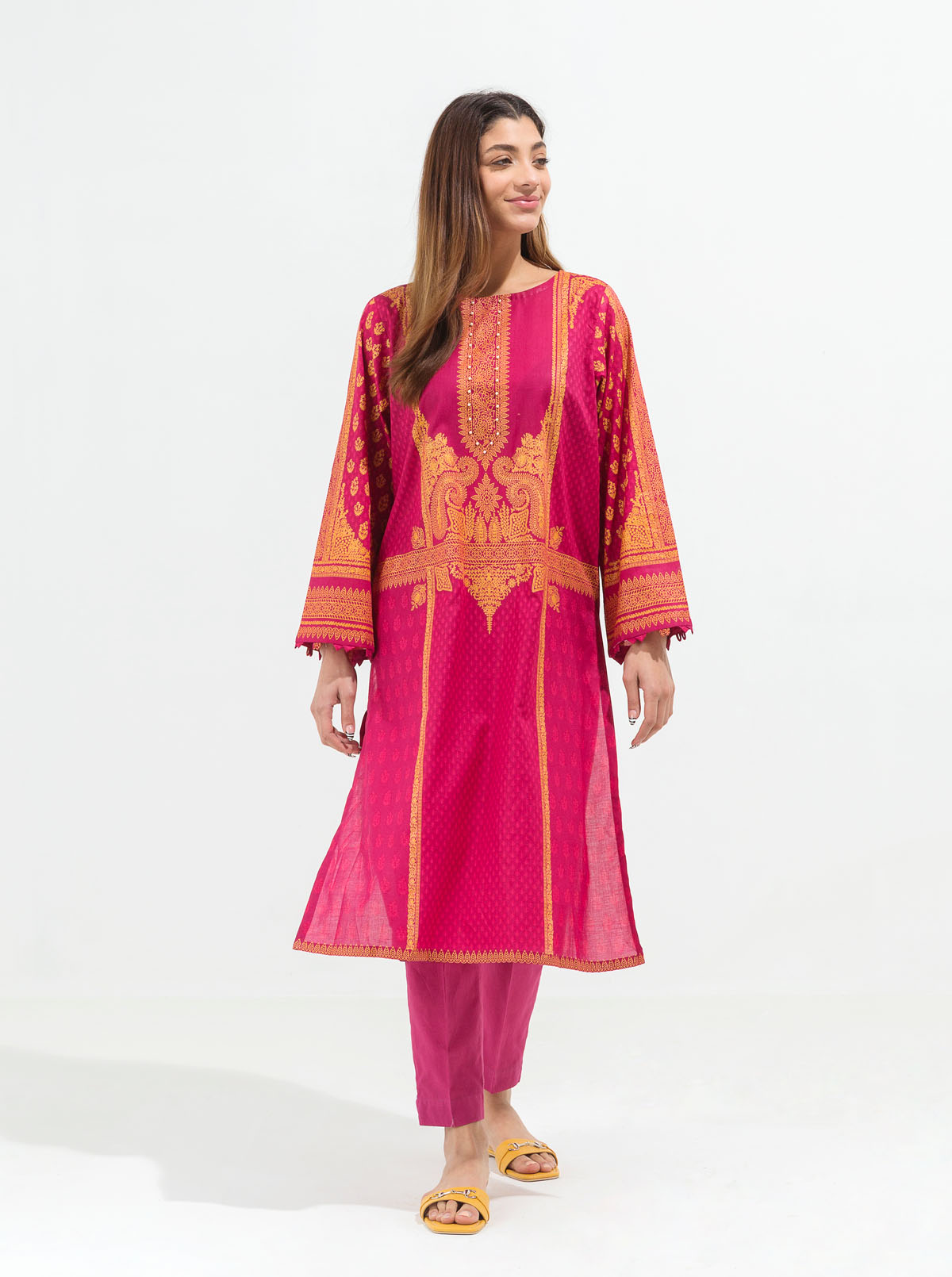 Divine Treasure-Printed-2P (UNSTITCHED)BT1S22U54-PINK-2000000190361-2P