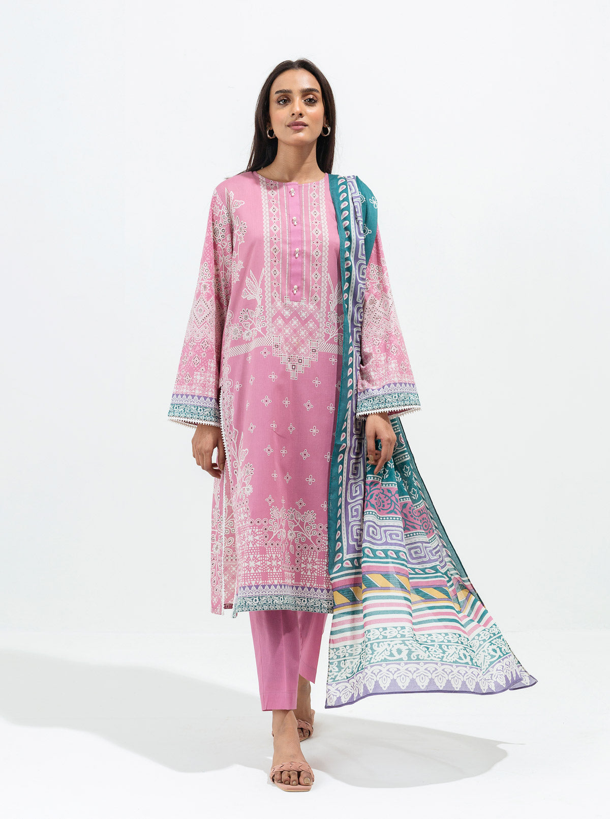 Charm Pink-Printed-3PBT1S22U78-PINK-2000000188208-3P