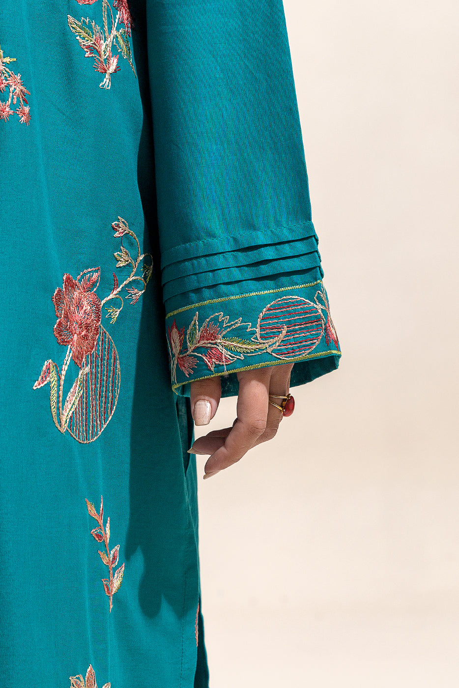 2 Piece Embroidered Lawn Suit-Crystal Lake (Unstitched)