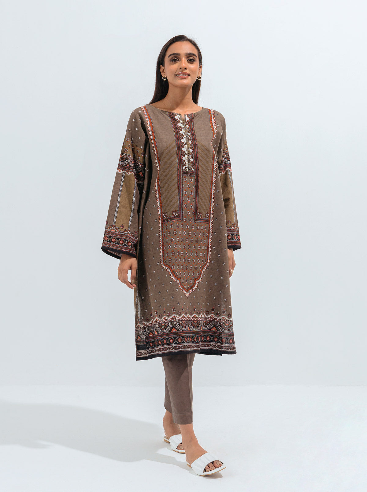 VINTAGE ORNATE-PRINTED-2PBT1W21U10-BROWN-2000000176740-2P