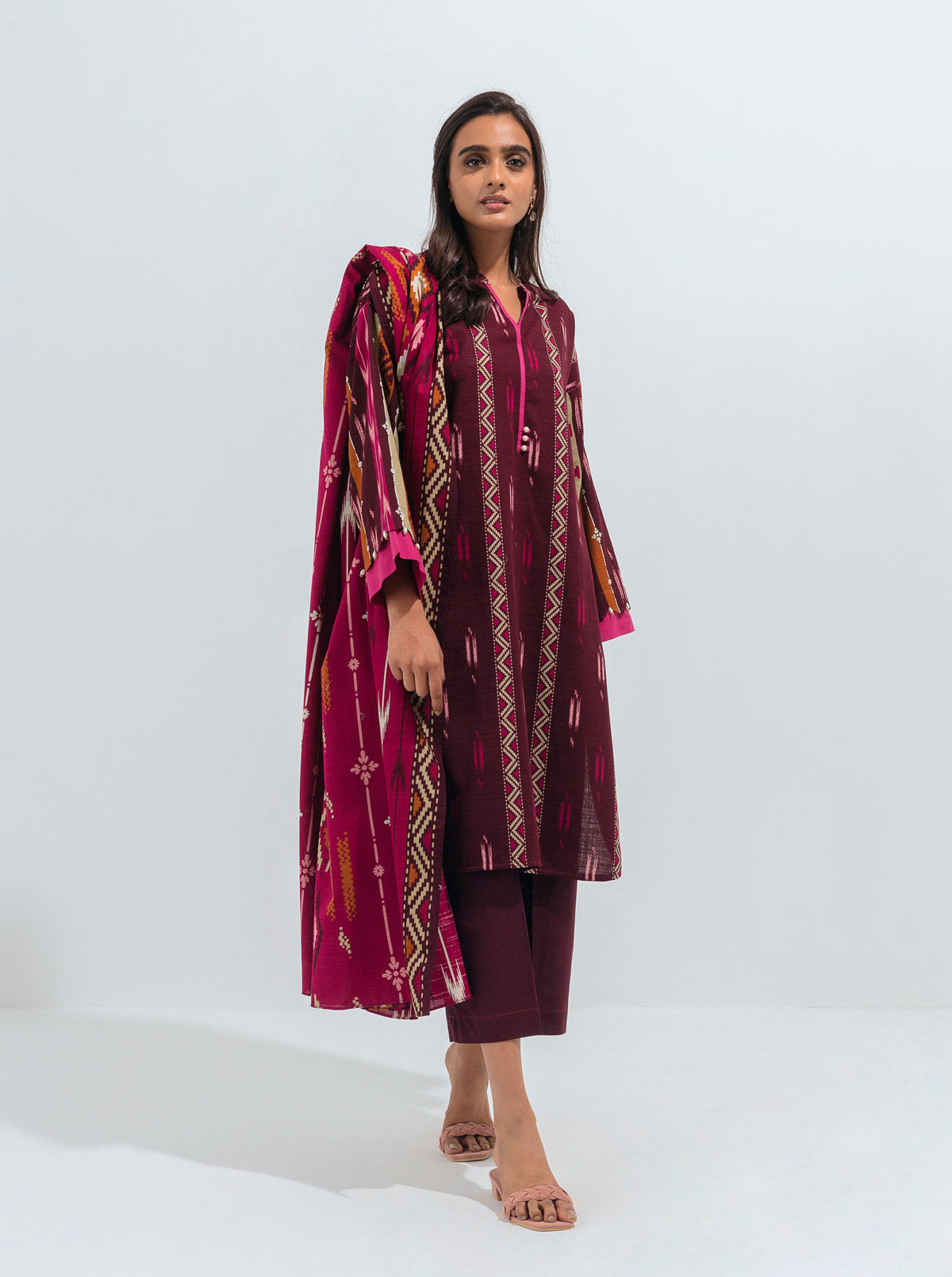 Majestic Blush-Printed-2P (Unstitched)