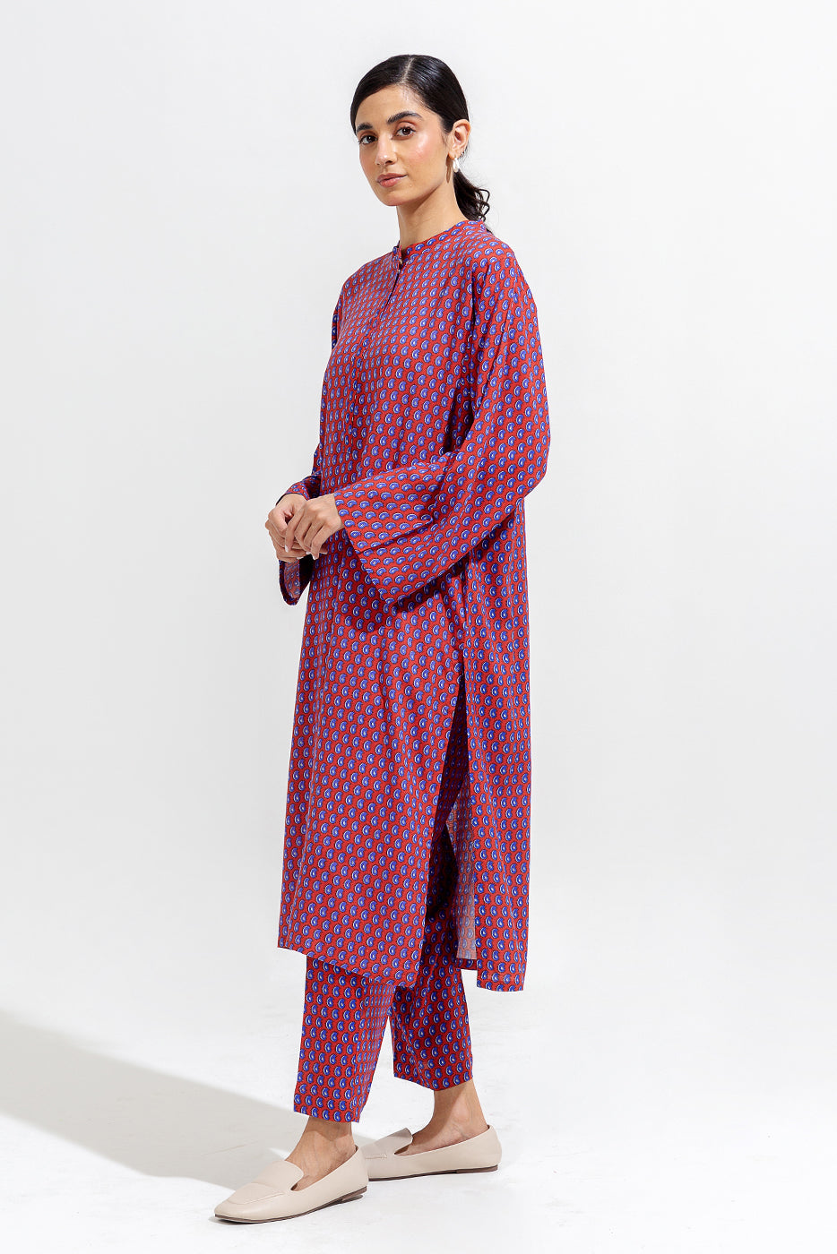 2 Piece Printed Viscose Suit (Pret)
