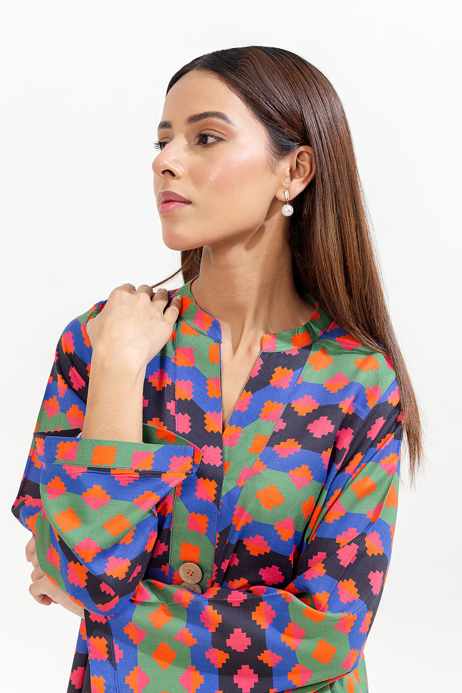 2 Piece Printed Viscose Suit (Pret)