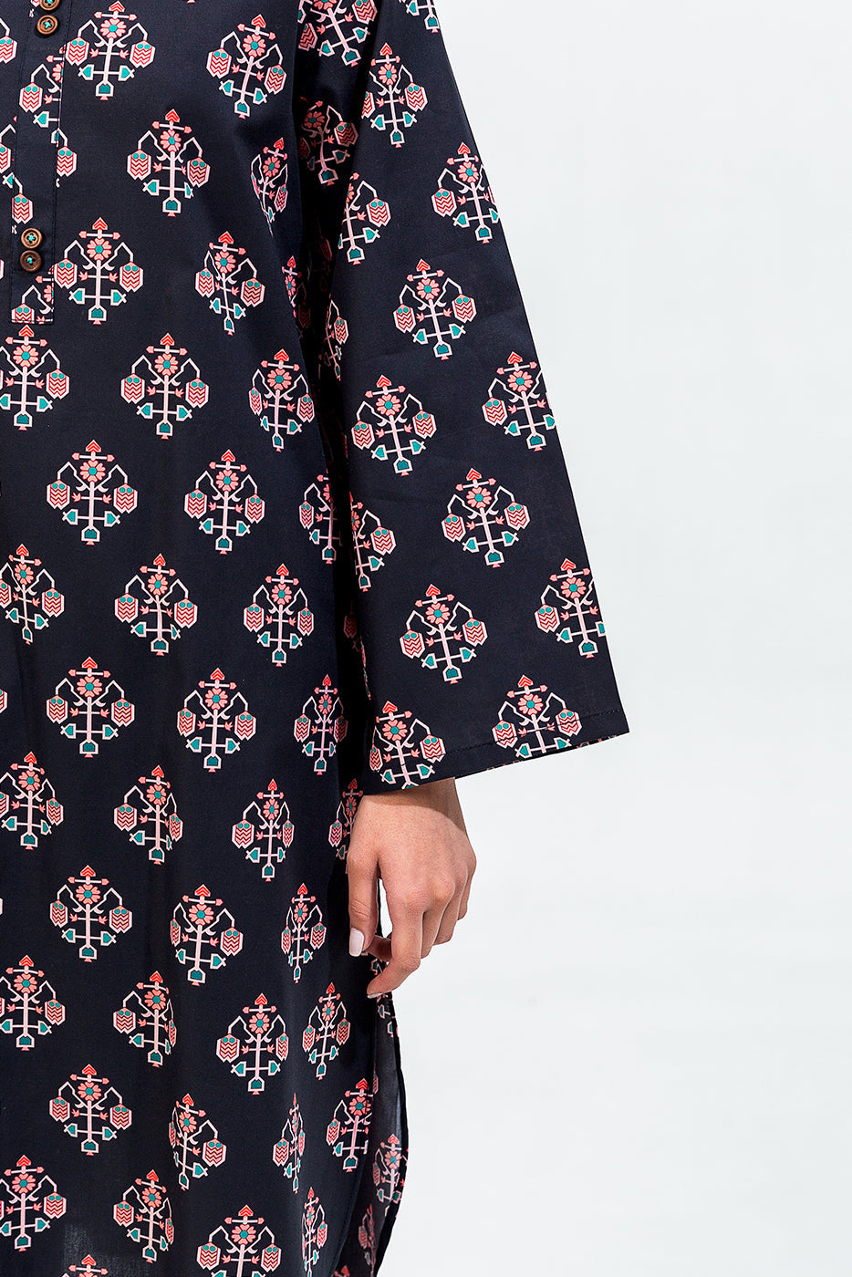 Printed Cambric Shirt (Pret)