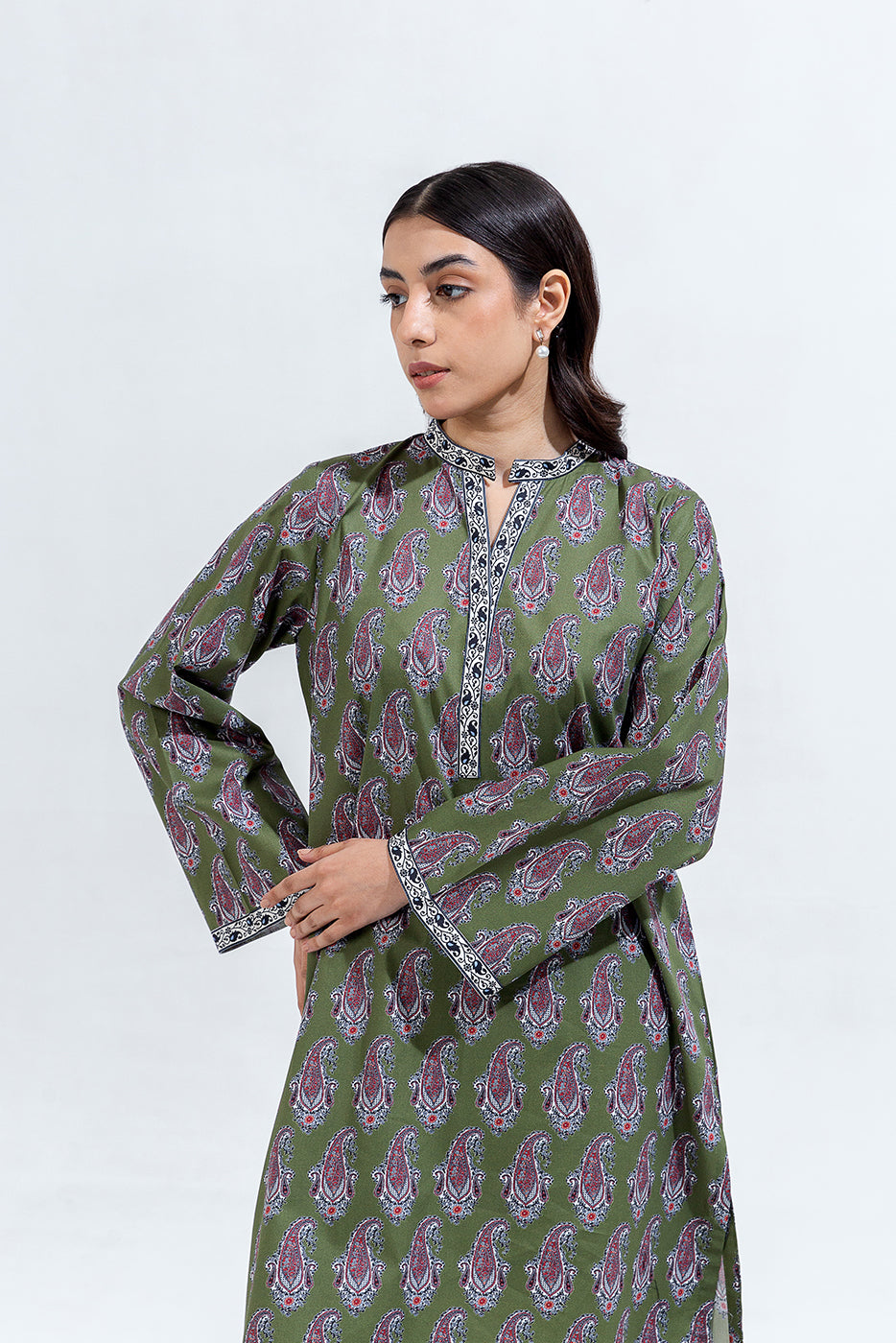 Printed Cambric Shirt (Pret)
