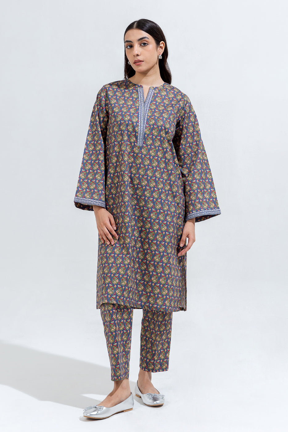 Printed Cambric Shirt (Pret)