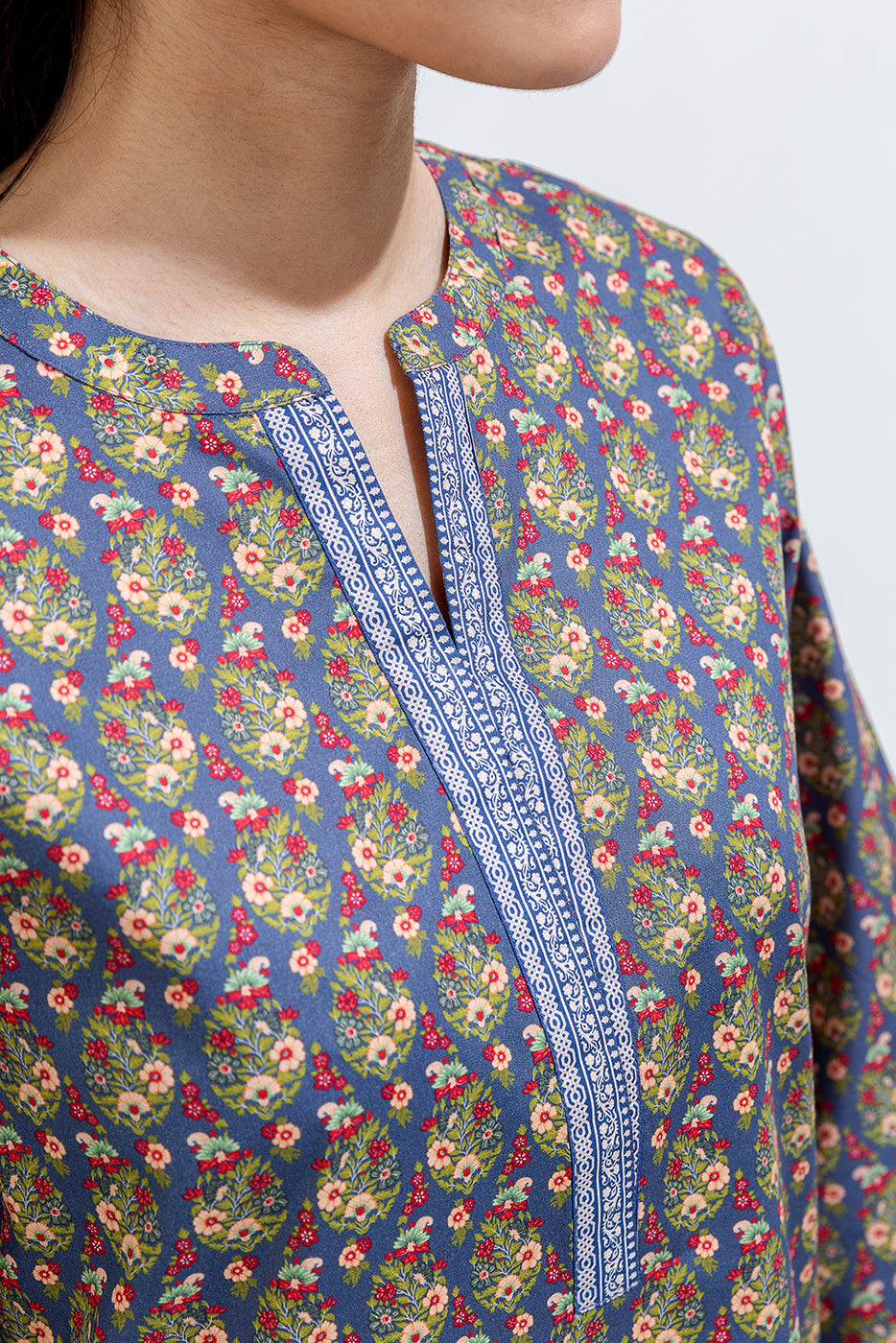 Printed Cambric Shirt (Pret)