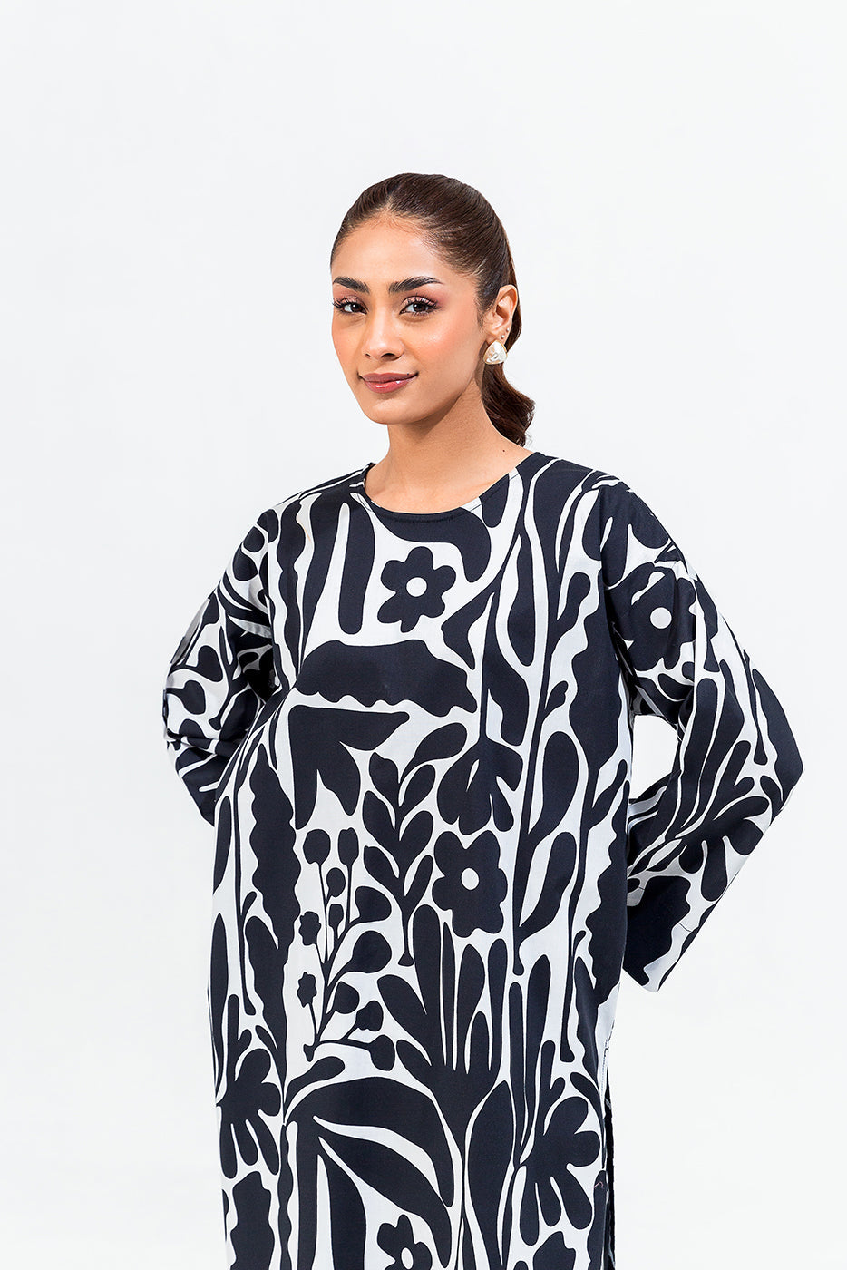 Printed Cambric Shirt (Pret)