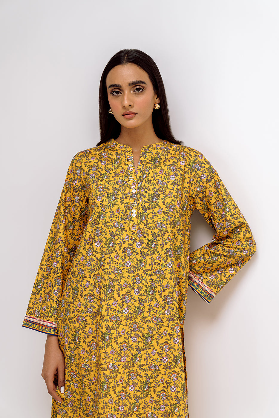 Printed Cambric Shirt (Pret)