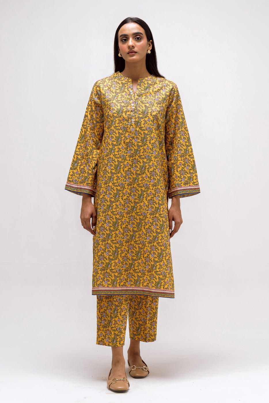 Printed Cambric Shirt (Pret)