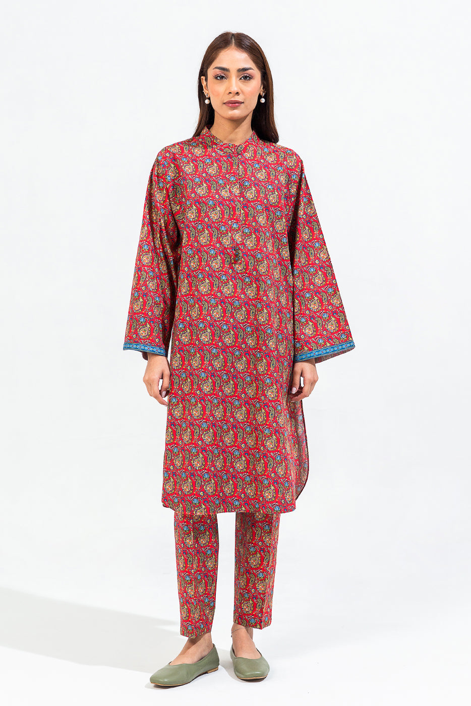 Printed Cambric Shirt (Pret)