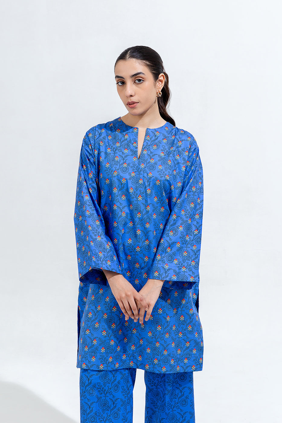 Printed Cambric Shirt (Pret)