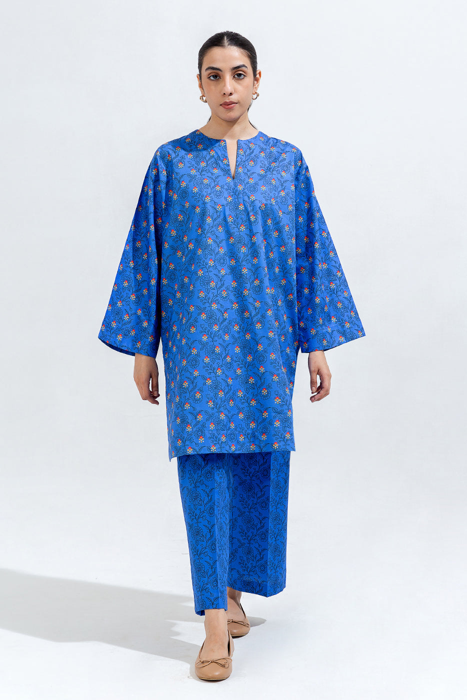 Printed Cambric Shirt (Pret)