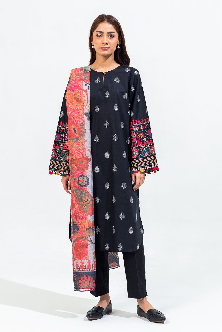 2 Piece Basic Cambric Suit (Pret)