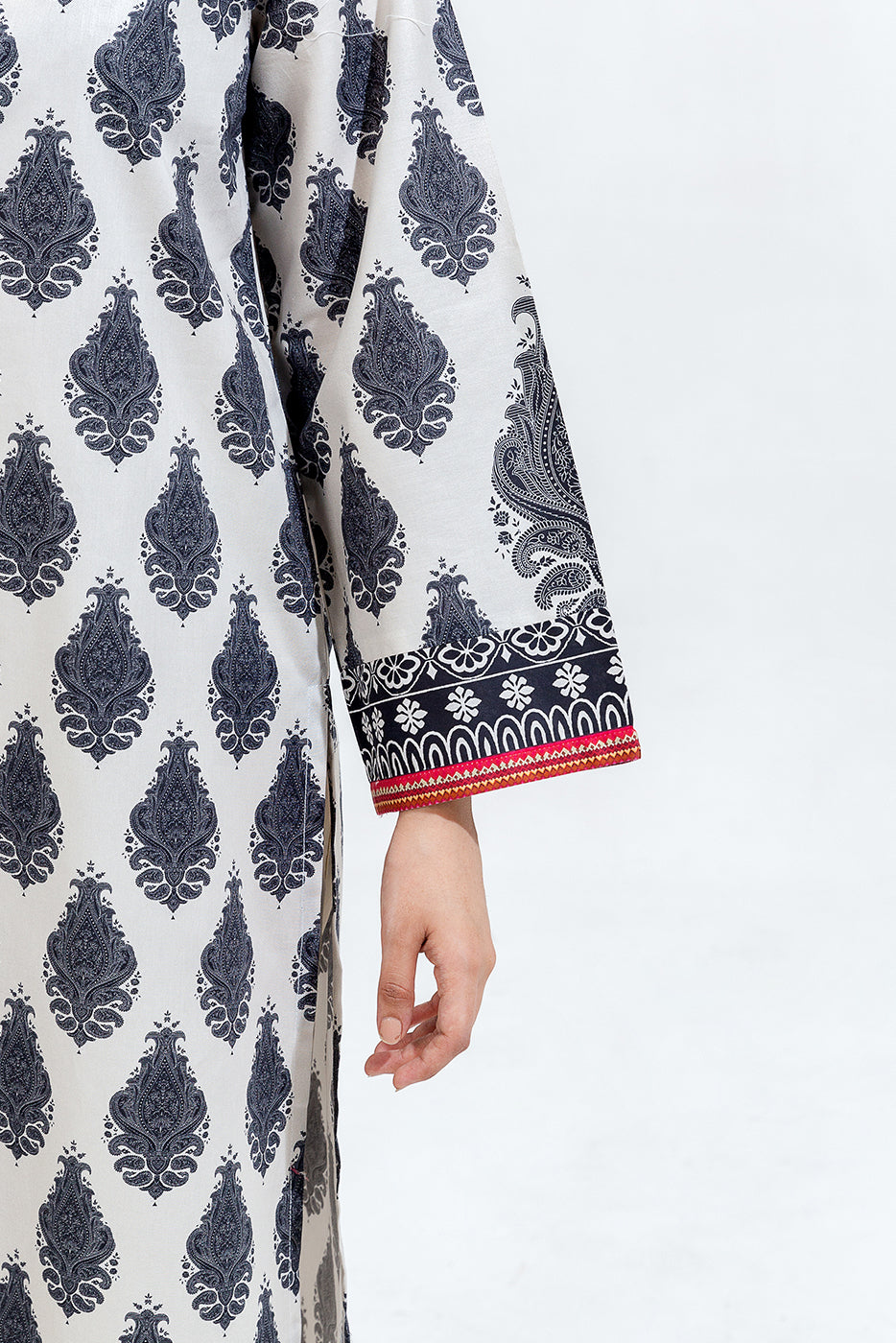 2 Piece Printed Cambric Suit (Pret)