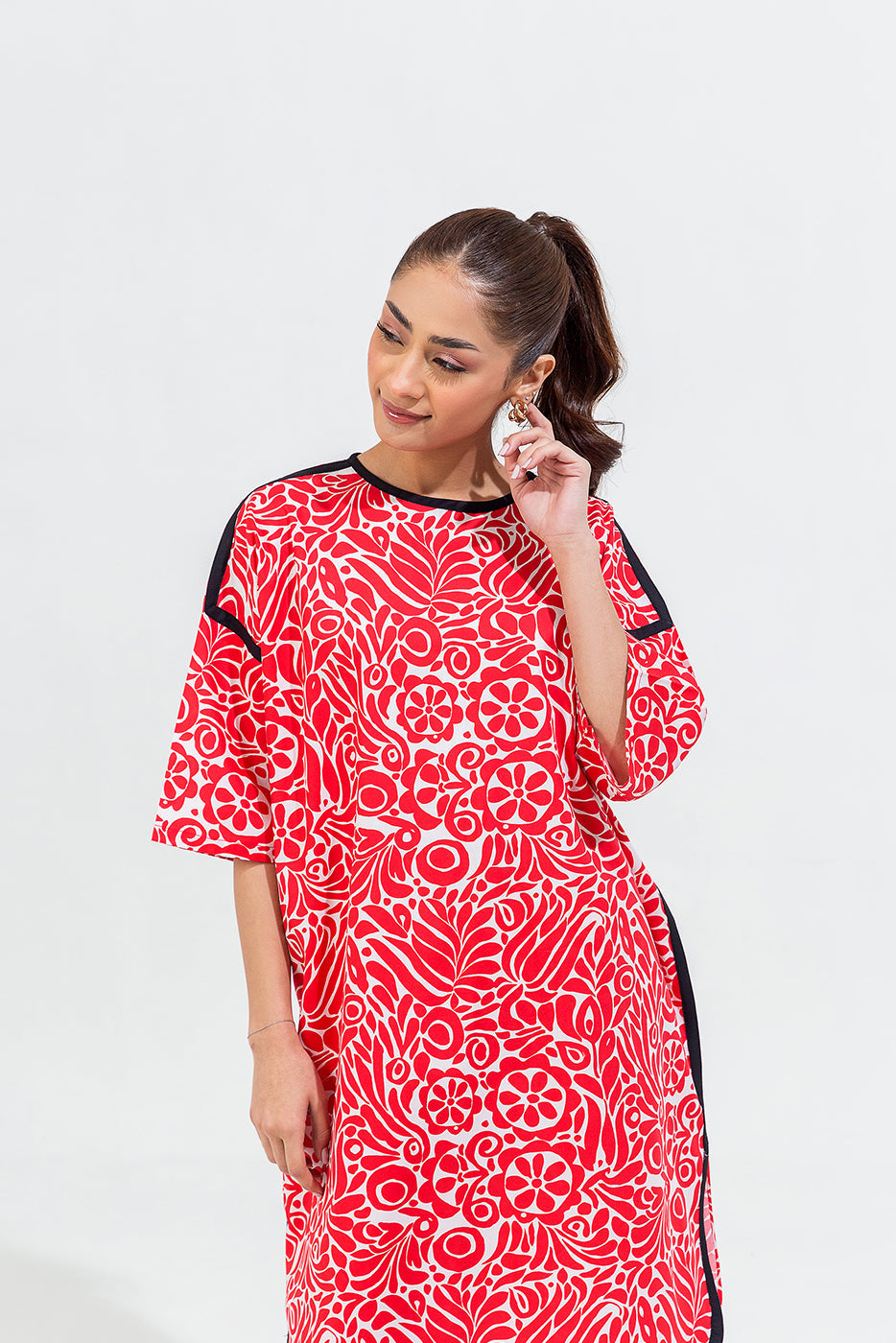 Printed Cambric Shirt (Pret)
