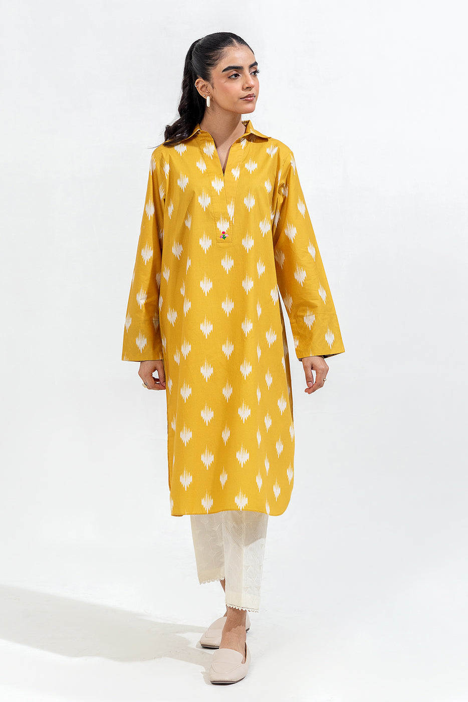 Printed Cambric Shirt (Pret)