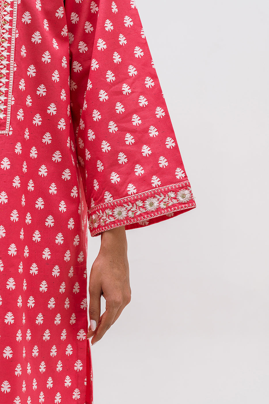 Embroidered Cambric Shirt (Pret)