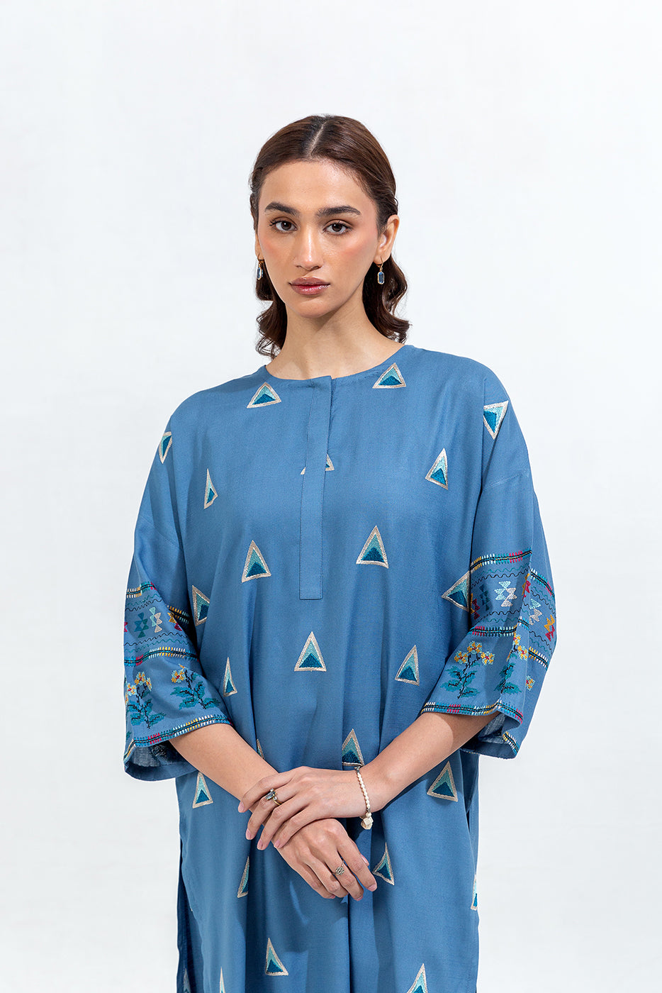 2 Piece Embroidered Viscose Suit (Pret)