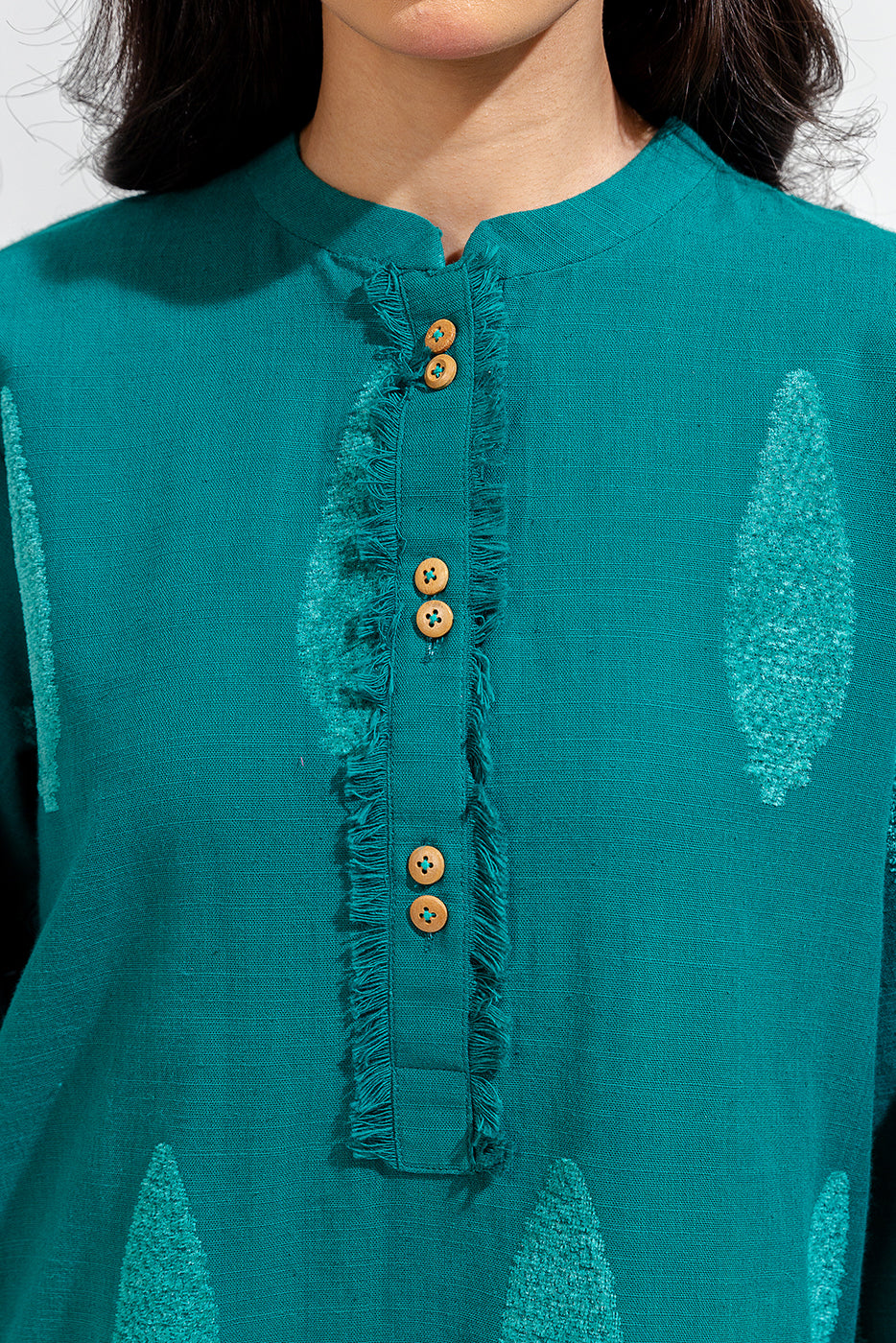 2 Piece Basic Khaddar Jacquard Suit (Pret)
