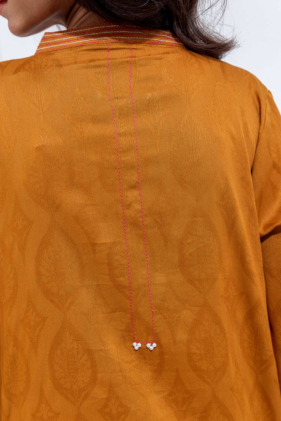 2 Piece Embroidered Cambric Jacquard Suit (Pret)
