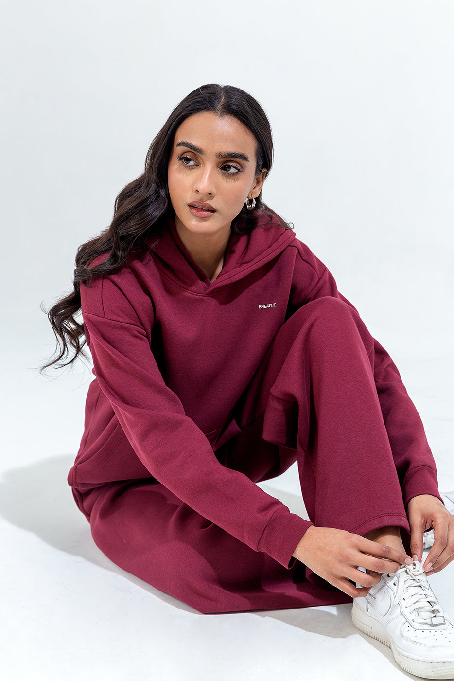 Cropped Graphic Hoodie