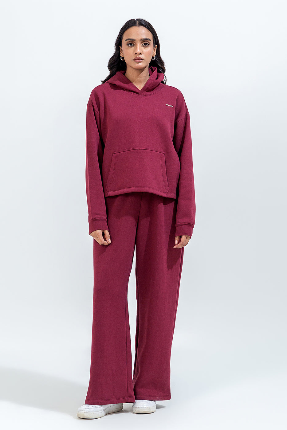Cropped Graphic Hoodie