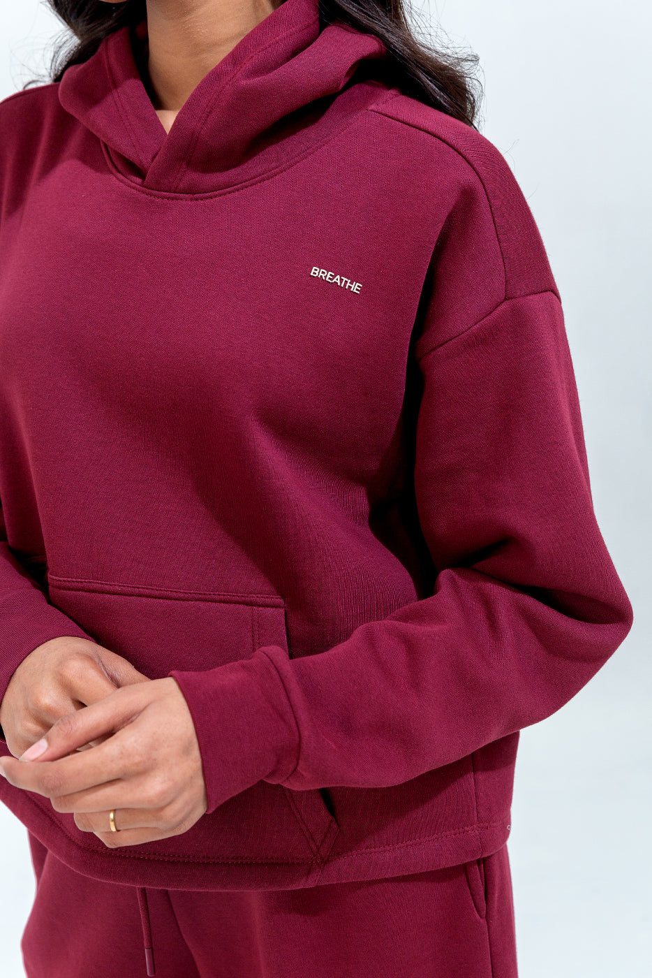 Cropped Graphic Hoodie