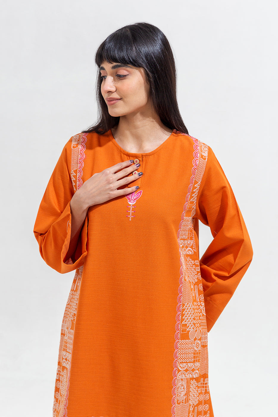 2 Piece Embroidered Khaddar Suit (Pret)