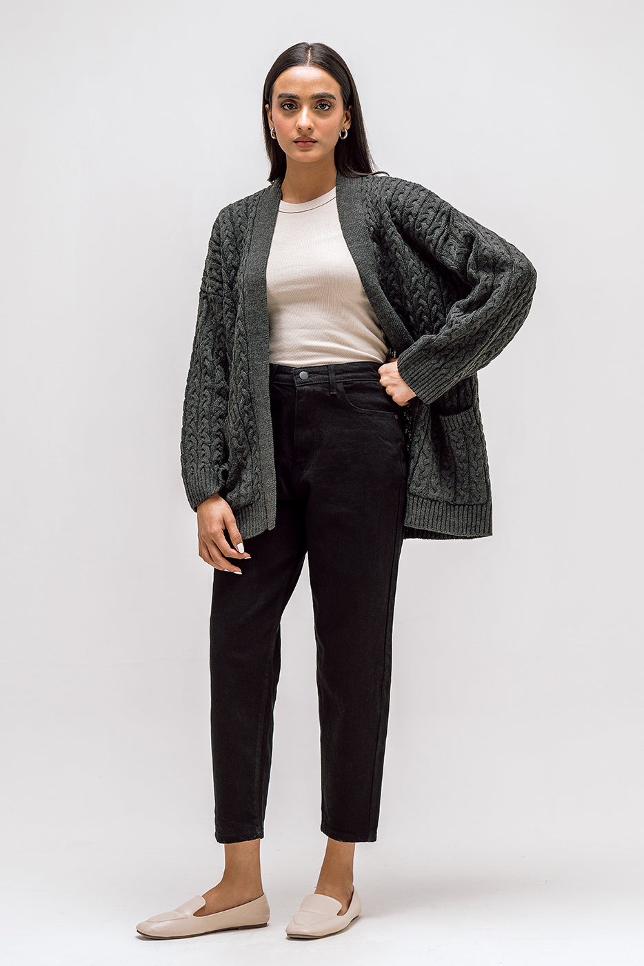 Cable Knit Shrug