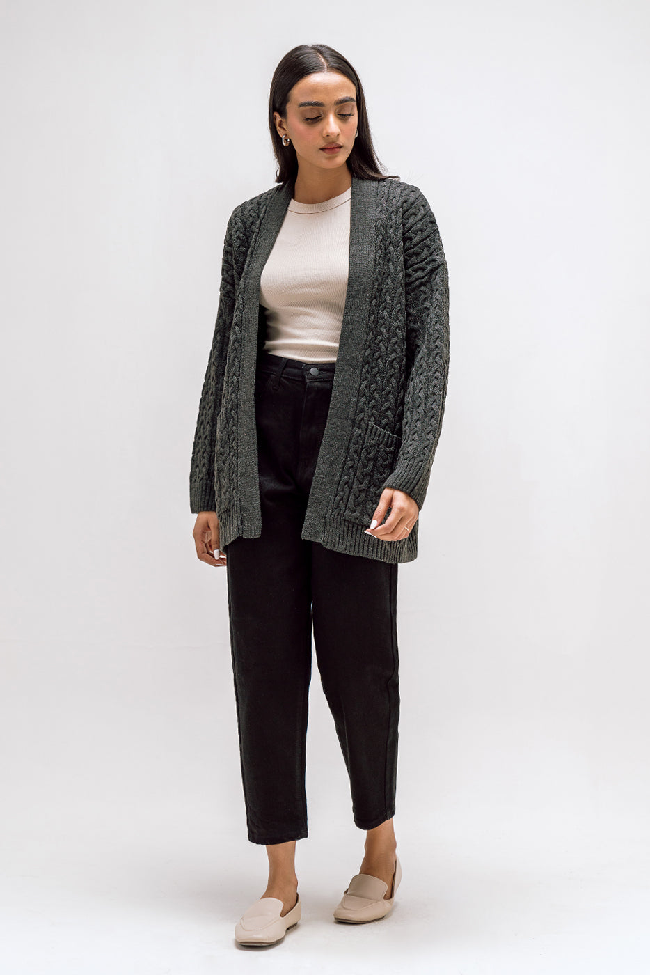 Cable Knit Shrug