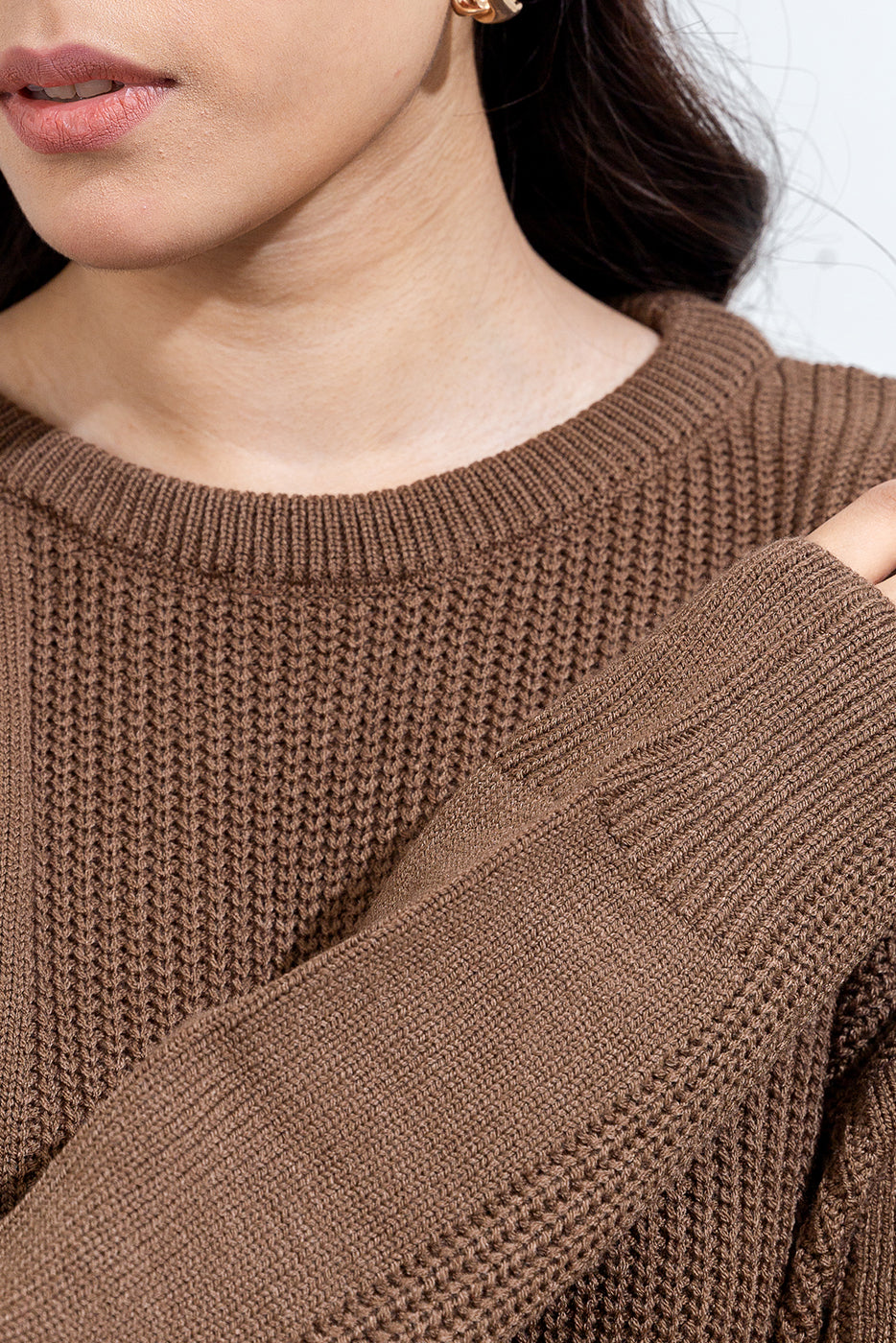 Knitted Knee Length Dress