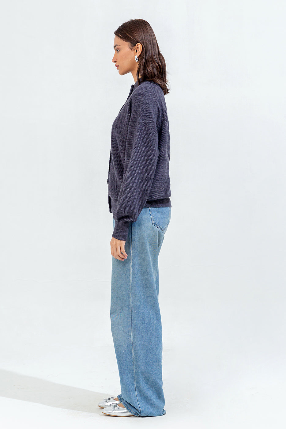Crew Neck Cardigan
