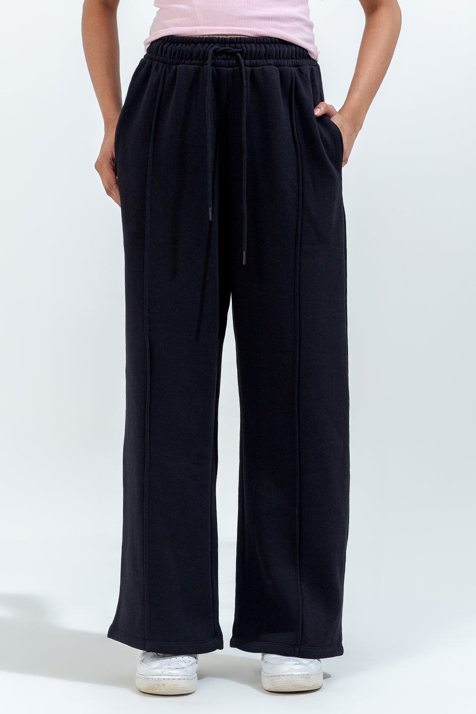 Pleated Wide Leg Trouser